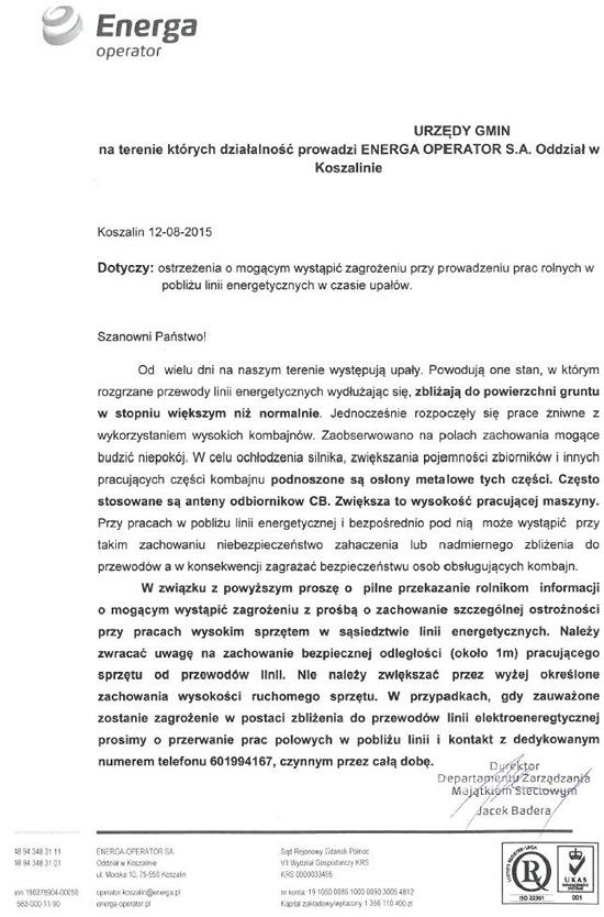Ostrzezenie dla rolnikow kombajny 550px