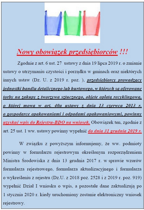 Nowy obowiazek przedsiebiorcow 2019.08.20