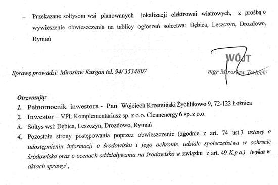 Obwieszczenie Wojta 23.12.2015 o wydaniu postanowienia2 ok