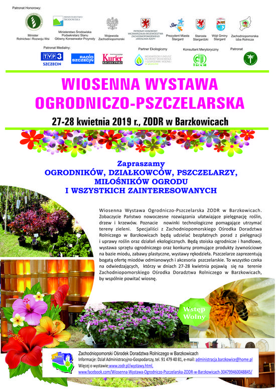 Wystawa Ogrodnicza program plakat 550