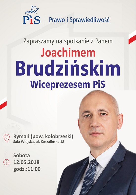 Spotkanie J.Brudzińskim plakat 550px